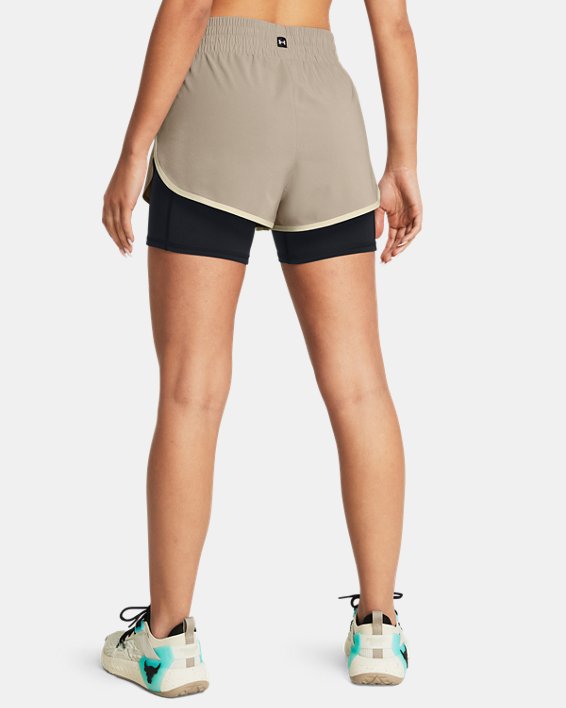 Women's Project Rock Flex Woven Leg Day Shorts in Brown image number 1